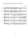 Prelude & Fantasy for 2 Clarinets & Brass