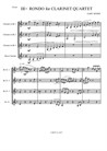 Rondo. Movement III from Clarinet Quartet